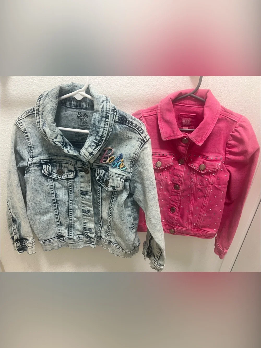 Barbie Denim Jacket & Pink Studded Gap Barbie Jacket
